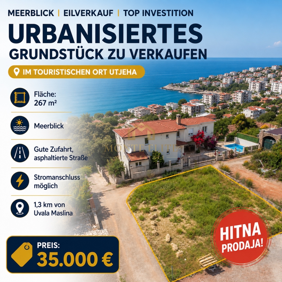 Pogled na more • Hitna prodaja • Odlična investicija