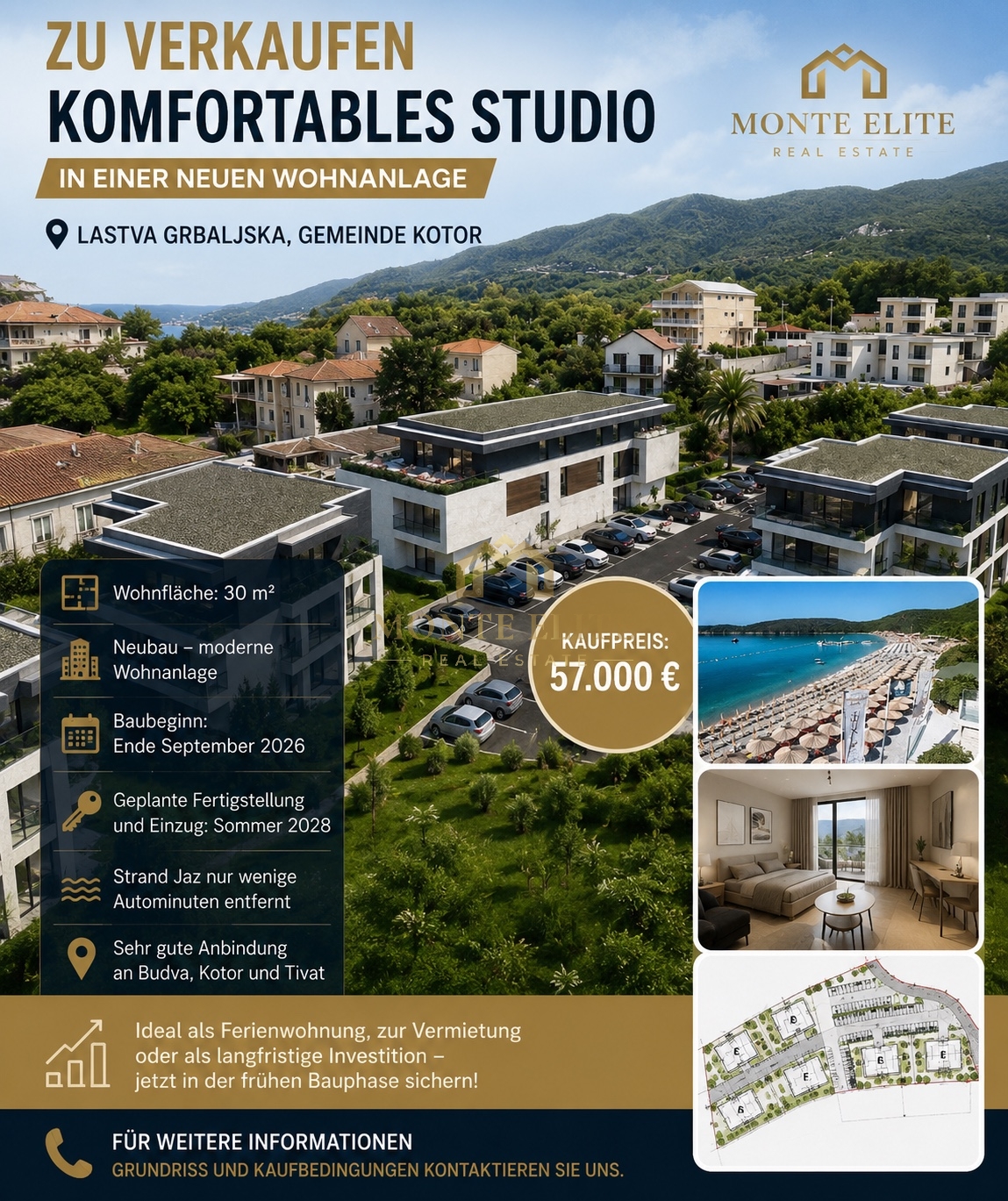 NA PRODAJU – KOMFORAN STUDIO U NOVOM STAMBENOM KOMPLEKSU
