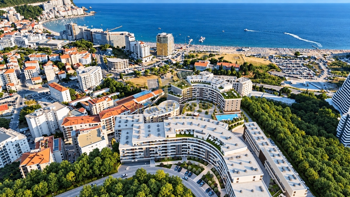 BEČIĆI – NOVOGRADNJA, JEDNOSOBAN STAN 53 m² SA POGLEDOM NA MORE